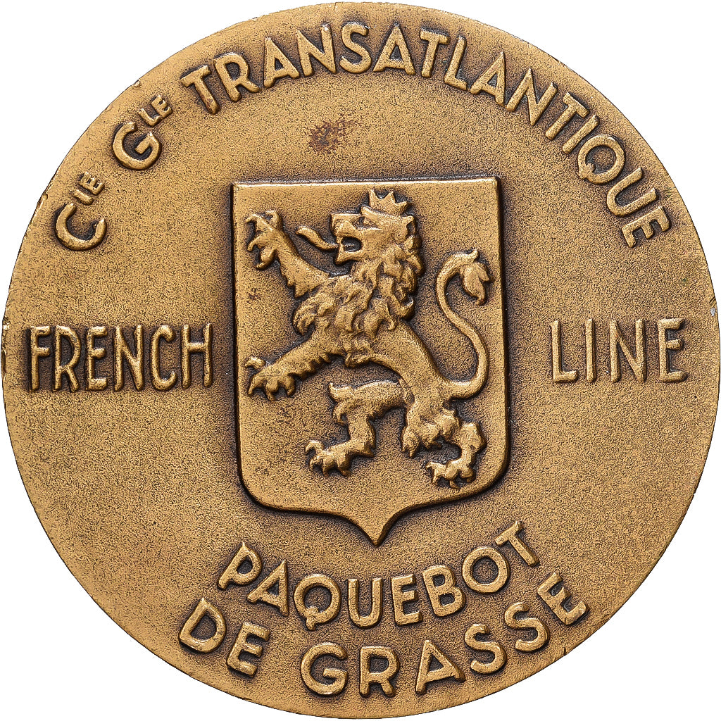 Frankreich, Medaille, Compagnie Générale Transatlantique, Paquebot De Grasse