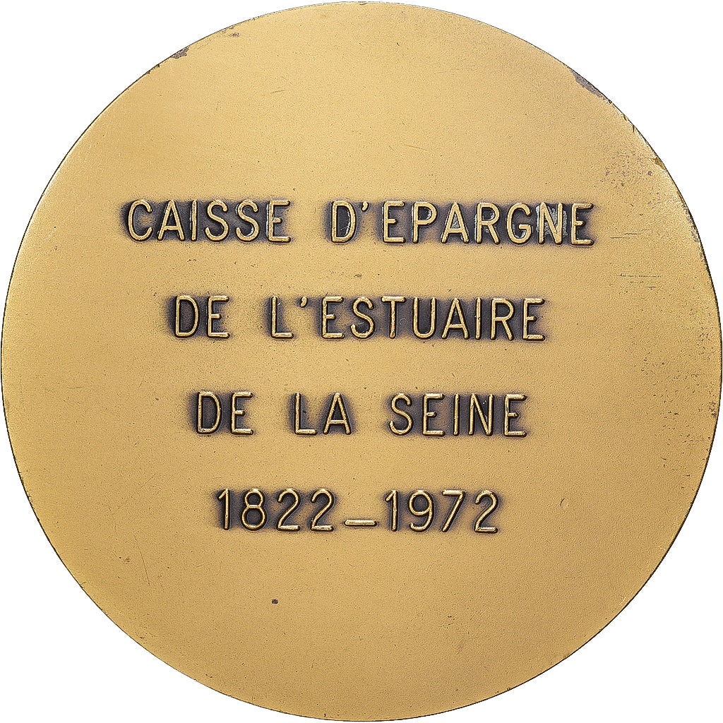 Frankreich, Medaille, Caisse d'Epargne de l'Estuaire de la Seine, 1972, Bronze