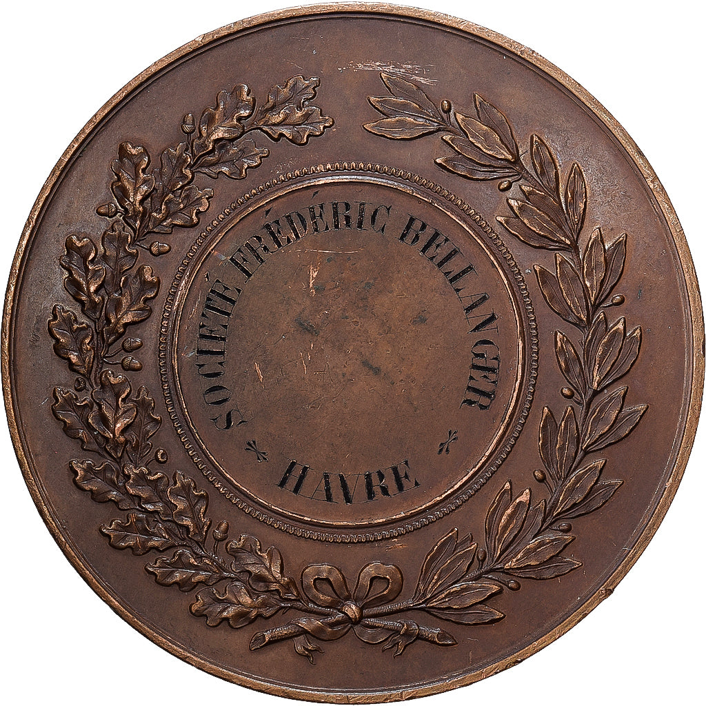 Frankreich, Medaille, Société Frédéric Bellanger, Hâvre, 1990, Kupfer