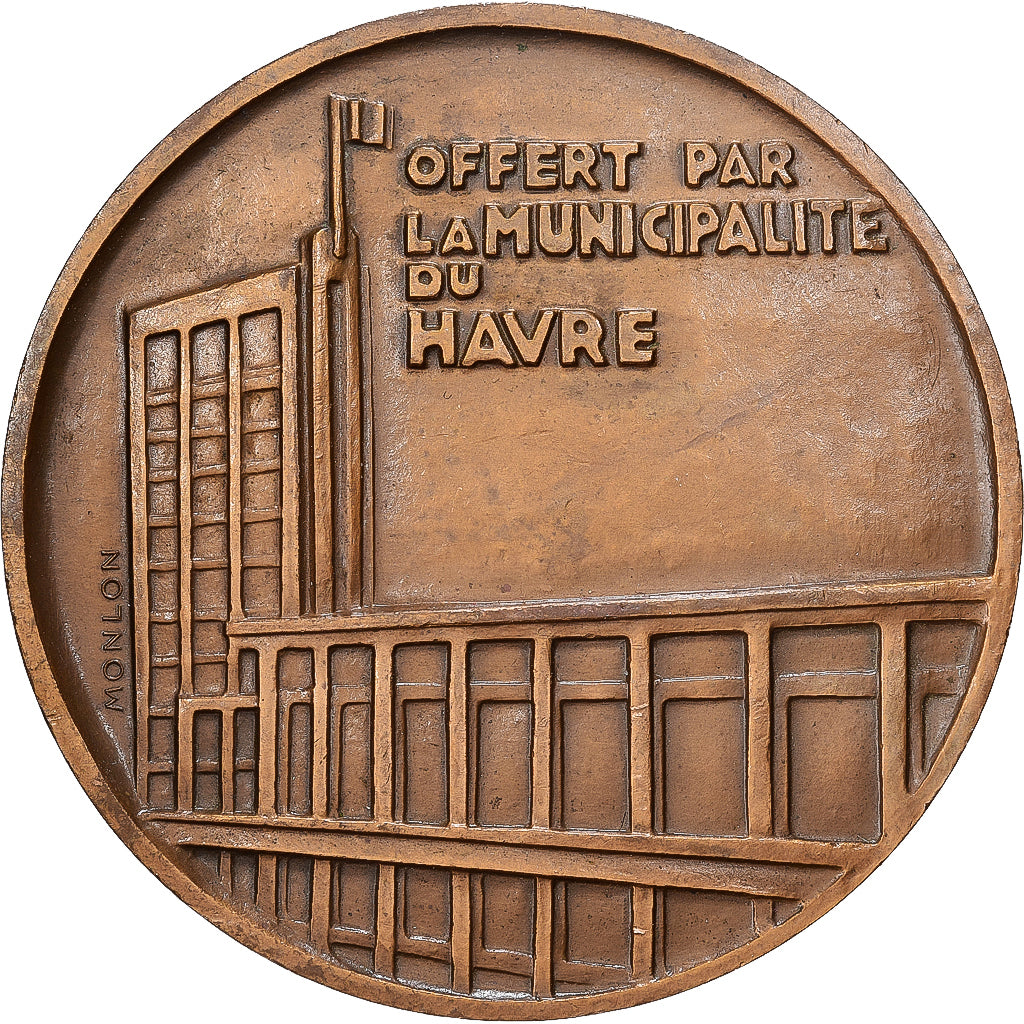 Frankrijk, Medaille, Municipalité du Havre, Politics, Monlon, PR, Bronze