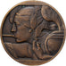 Francia, medaglia, Art Déco, Journal Le Havre, Bronzo, Delannoy, Flan mat, SPL-