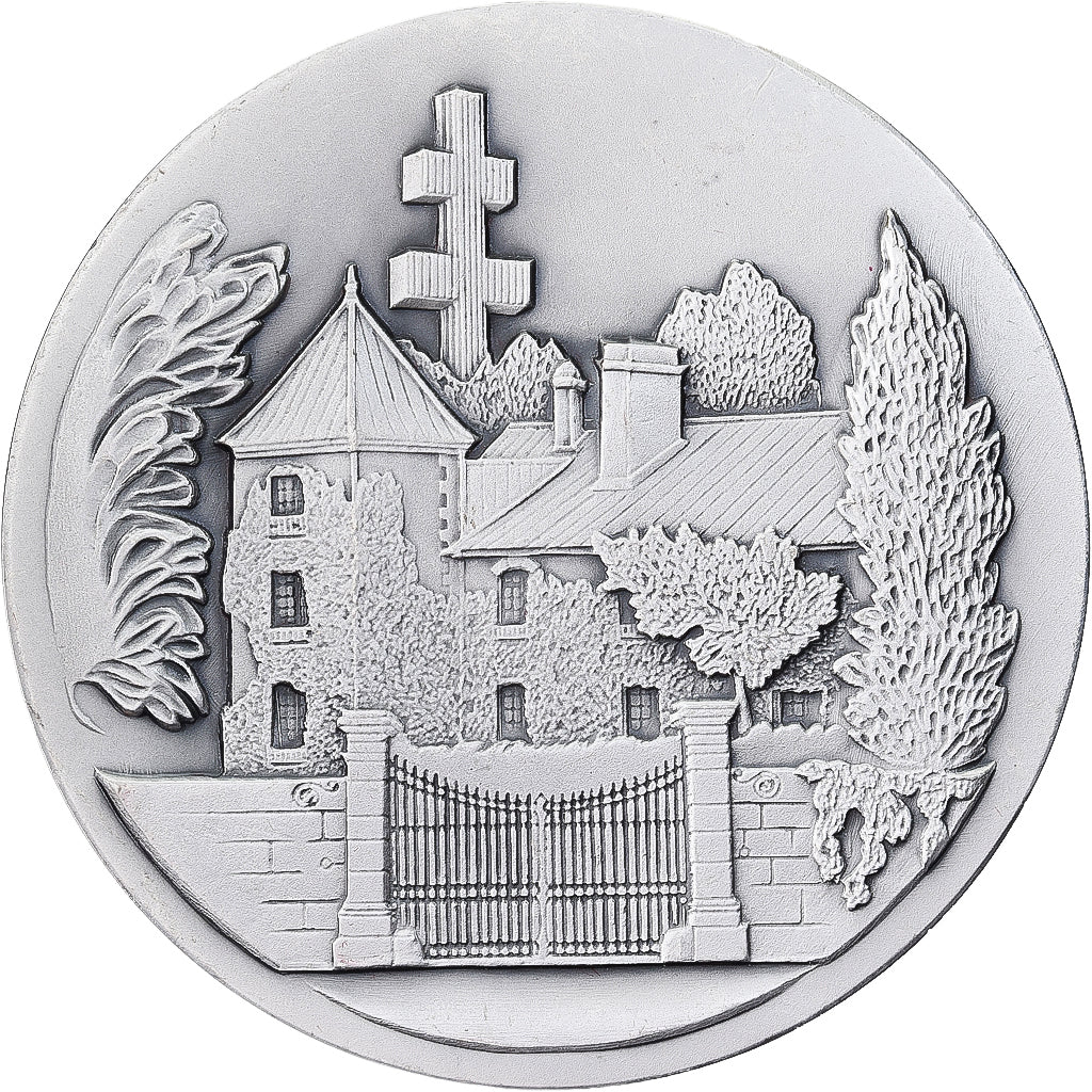 Frankreich, Medaille, Hommage au Général de Gaulle, La Boisserie, Silvered