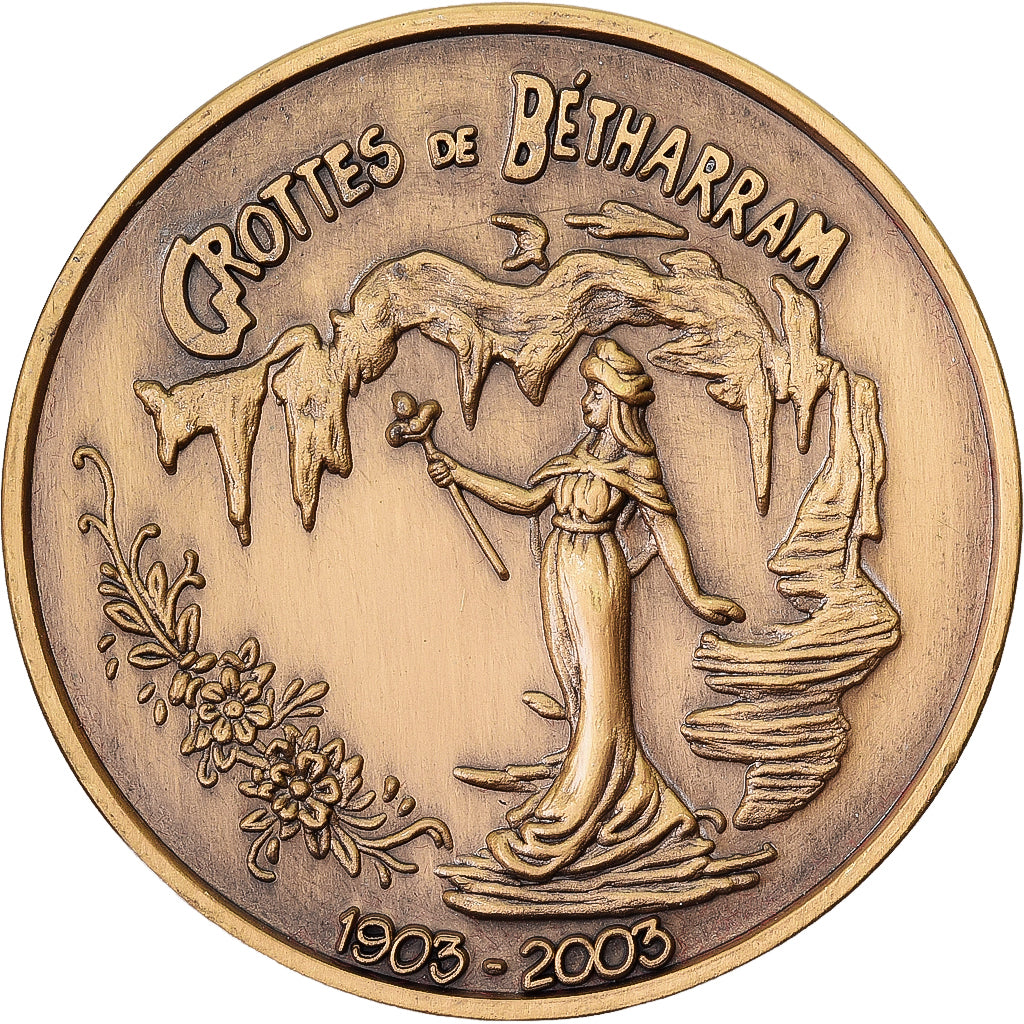 Frankrijk, Medaille, Centenaire des Grottes de Bétharram, 2003, Bronzen, UNC-