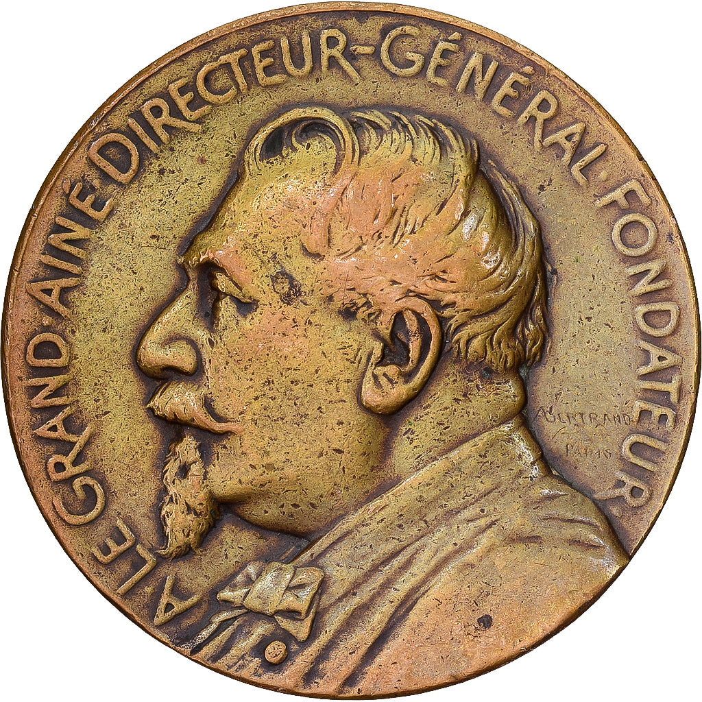 França, medalha, Distillerie de la Bénédictine, Abbaye de Fécamp, 1969