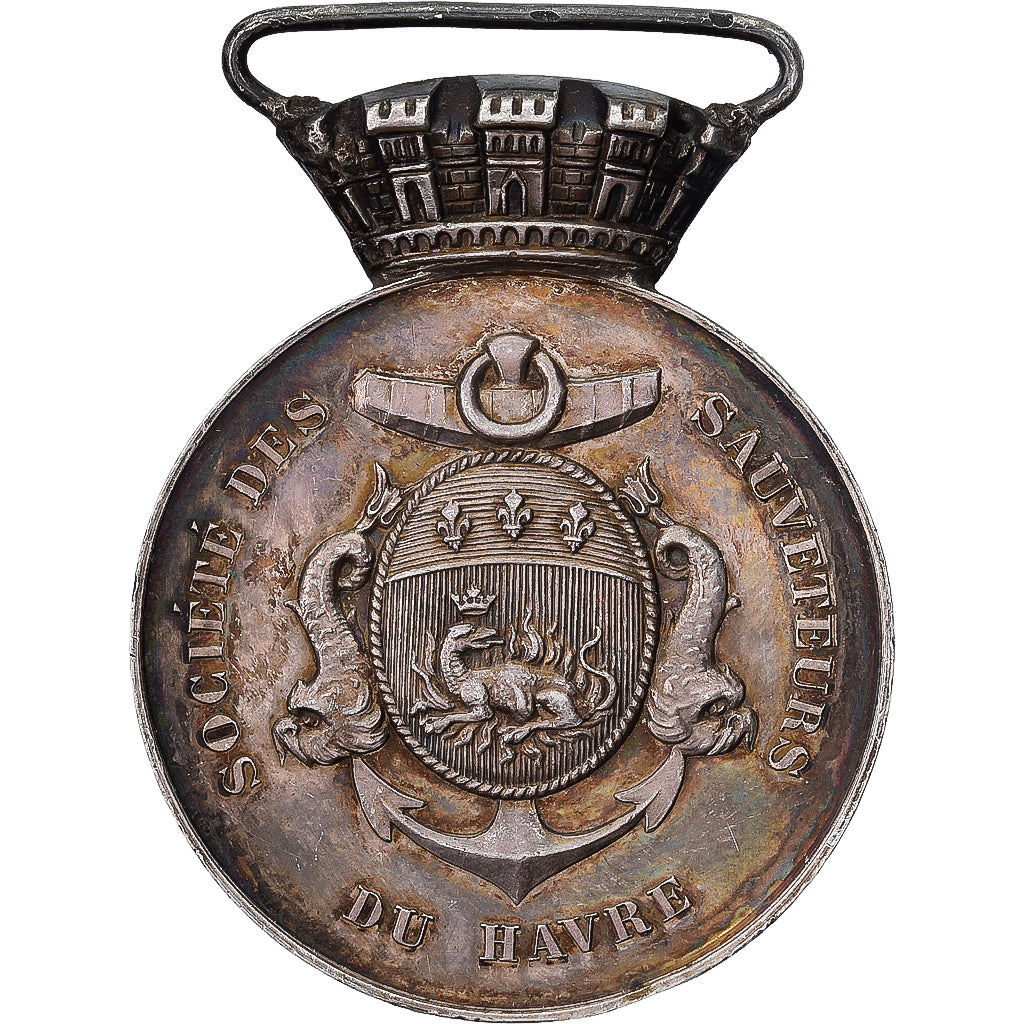 Frankreich, Société des Sauveteurs du Havre, Medaille, Excellent Quality