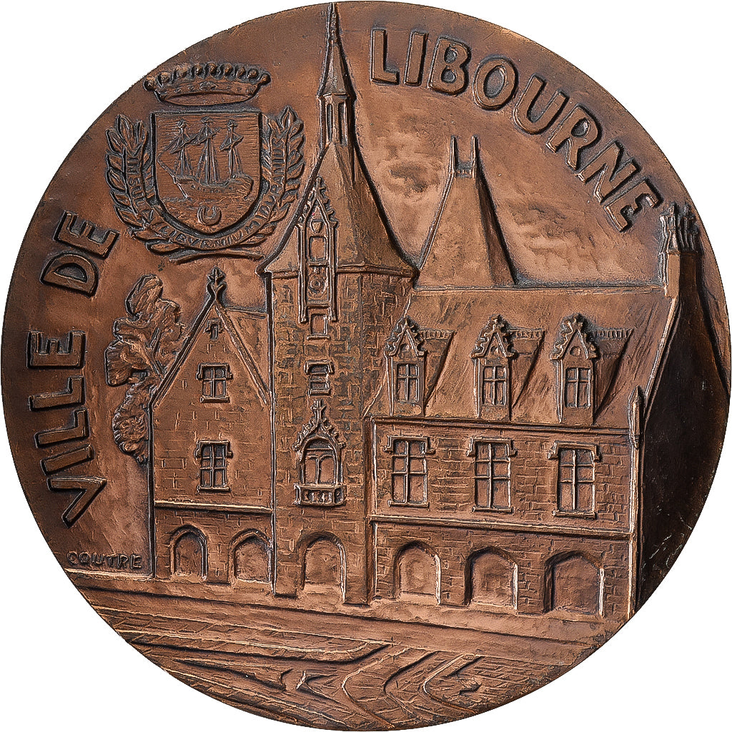 Frankrijk, Medaille, Ville de Libourne, Bronzen, Coutré, ZF+