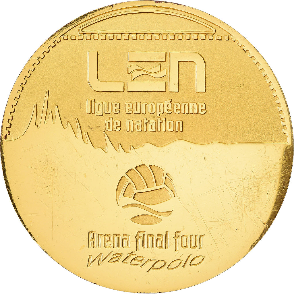Croazia, medaglia, Arena European Waterpolo, Zagreb, 1998, Rame dorato, SPL-