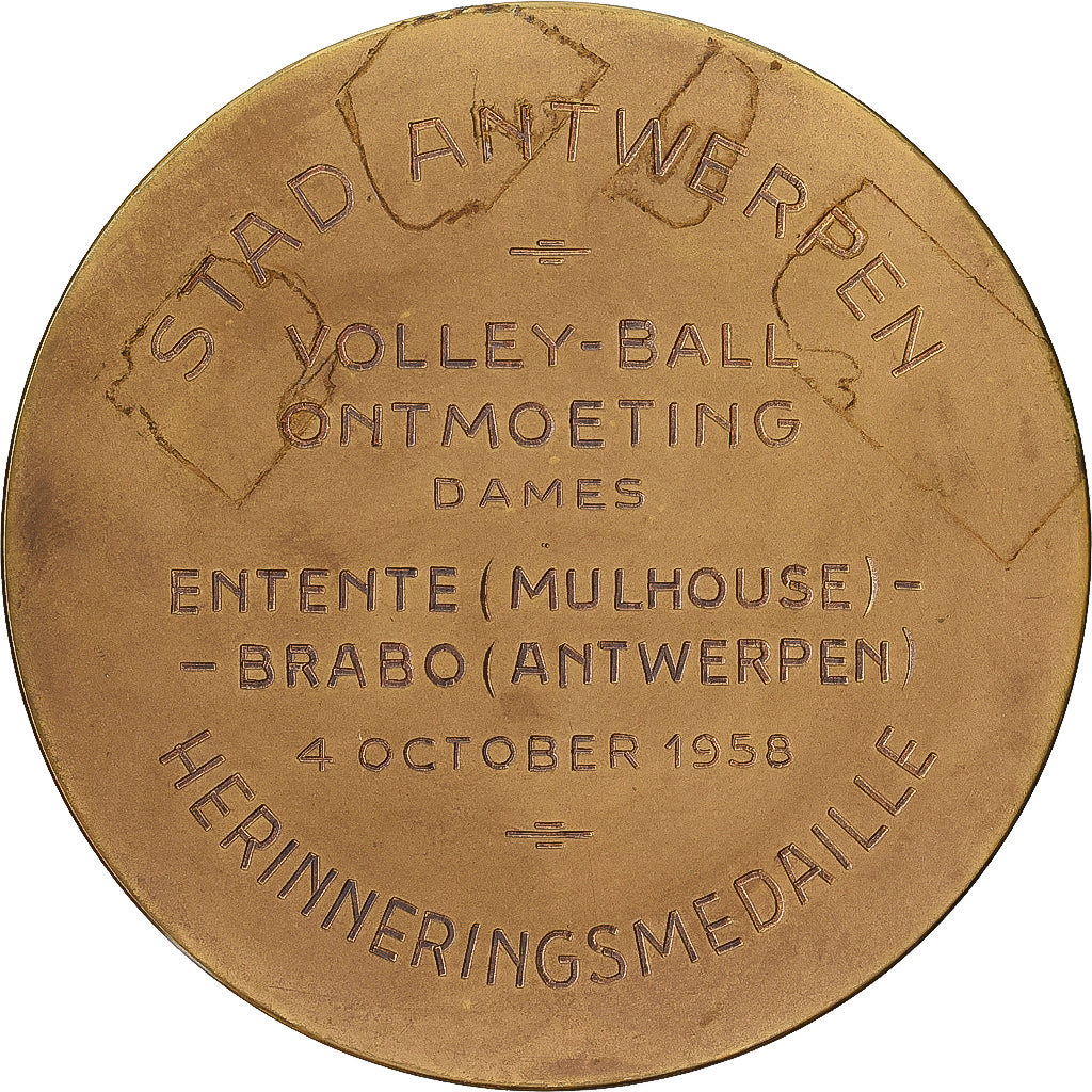 Belgio, medaglia, Volley-Ball, Antweerpen, 1958, Bronzo, SPL