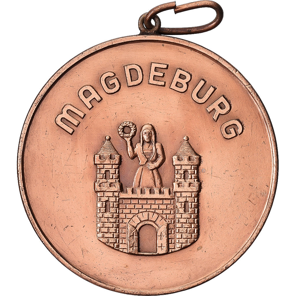 Alemania, medalla, Magdebourg, Cobre, MBC+