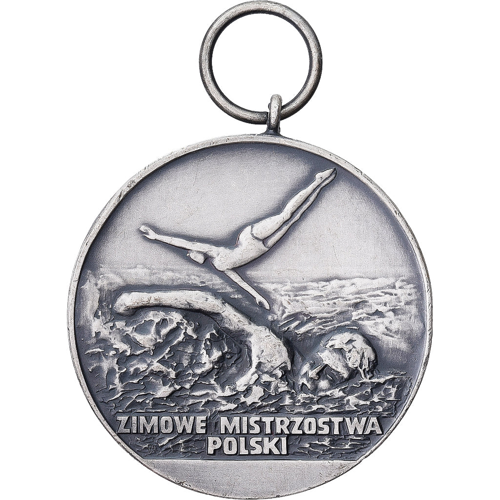 Polonia, medalla, Polski Zwiazek Plywacki, 1982, Bronce plateado, EBC