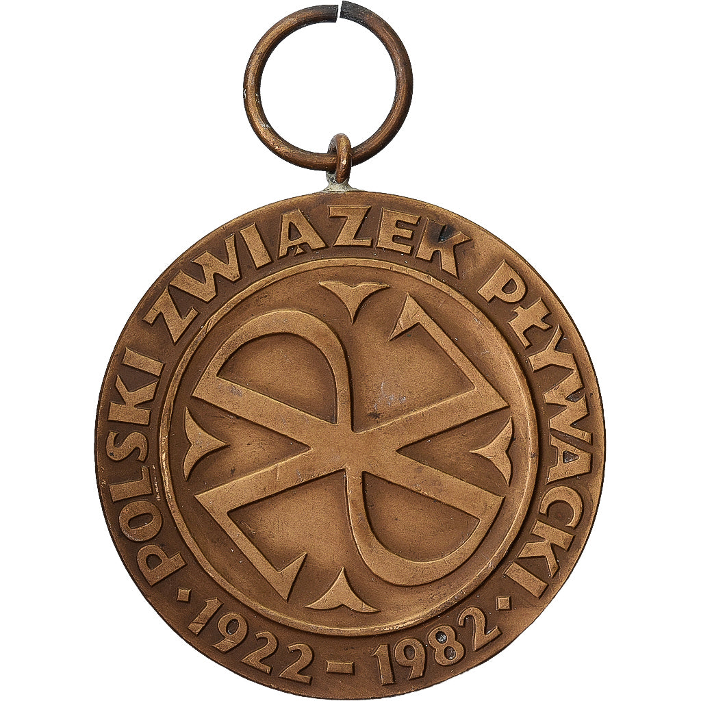 Polonia, medaglia, Polski Zwiazek Plywacki, 1982, Bronzo, SPL-