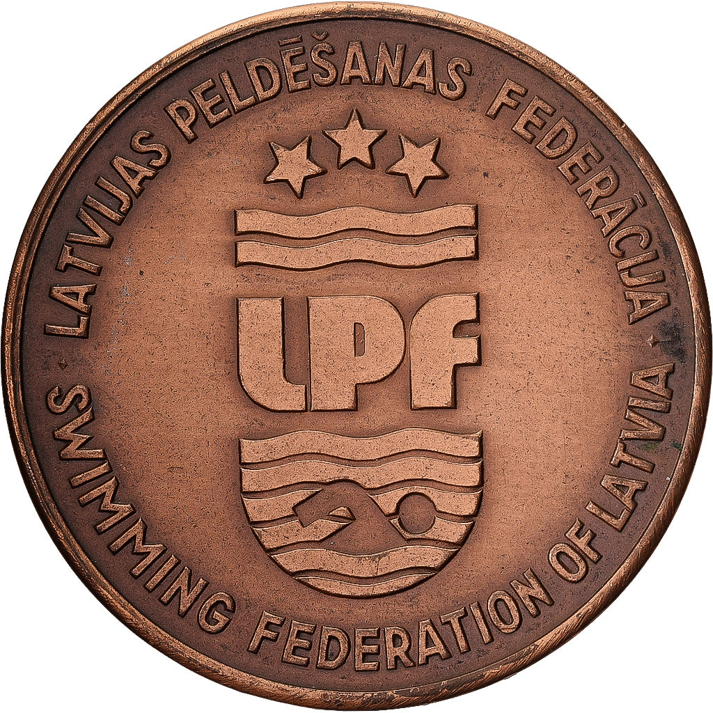Latvia, Medaille, Swimming Federation, 1994, Kupfer, VZ