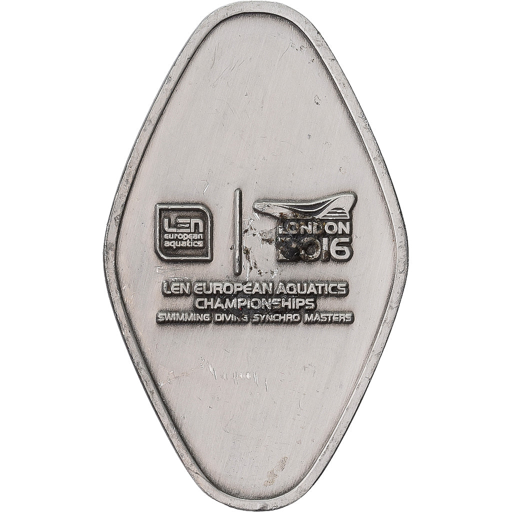 United Kingdom, Medal, Natation, London European Aquatics, 2016, Silvered Metal