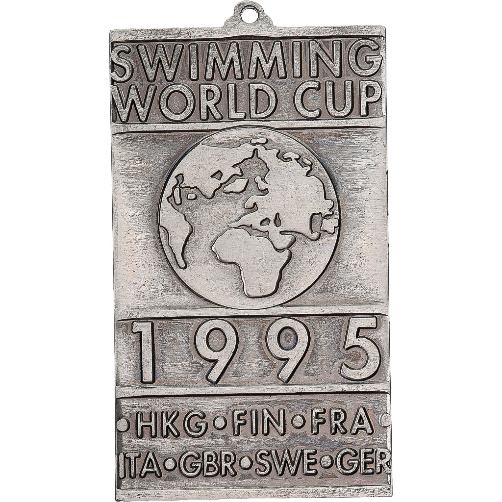 Hong Kong, Medaille, Swimming World Cup, 1995, Silvered bronze, UNZ