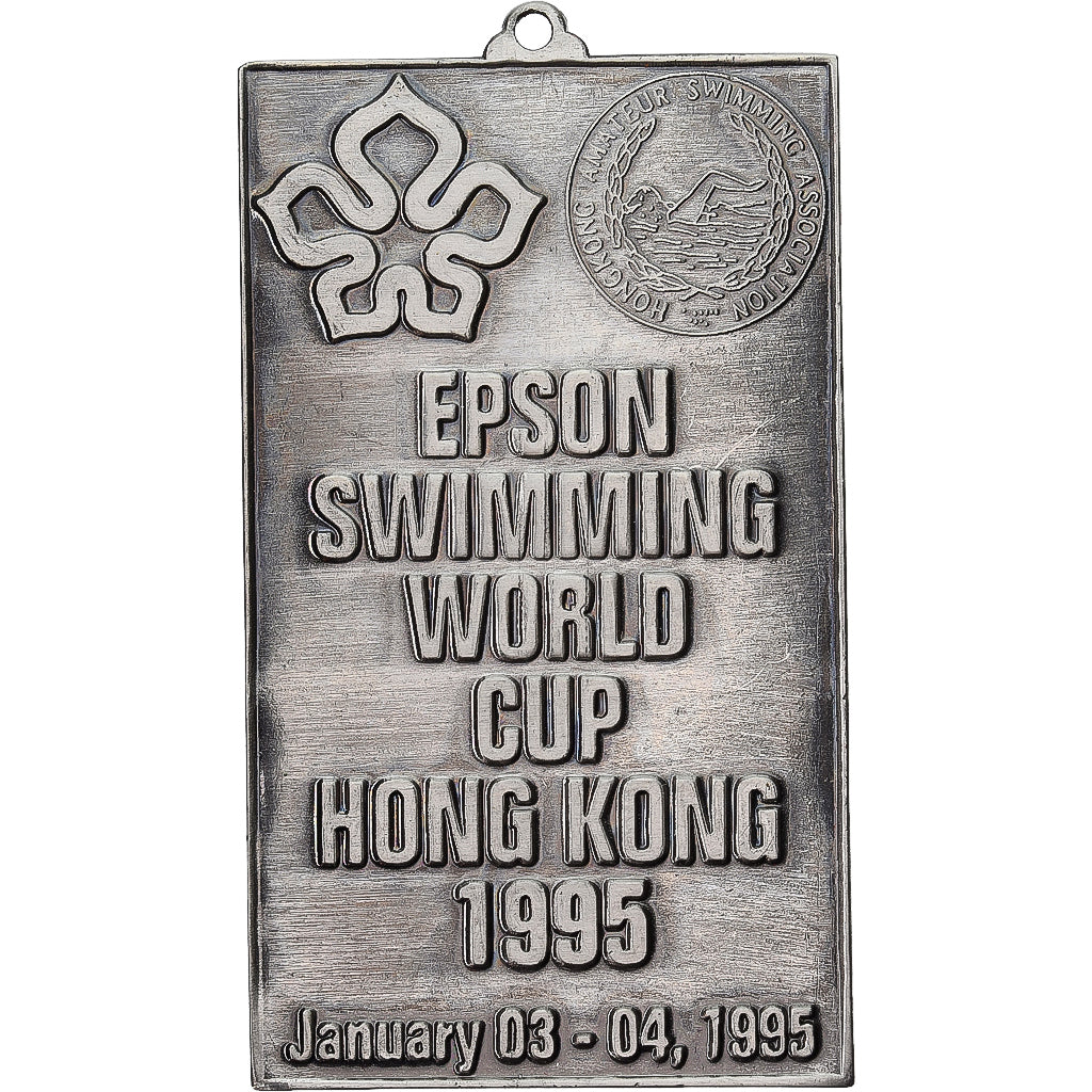 Hong Kong, Medaille, Swimming World Cup, 1995, Silvered bronze, UNZ