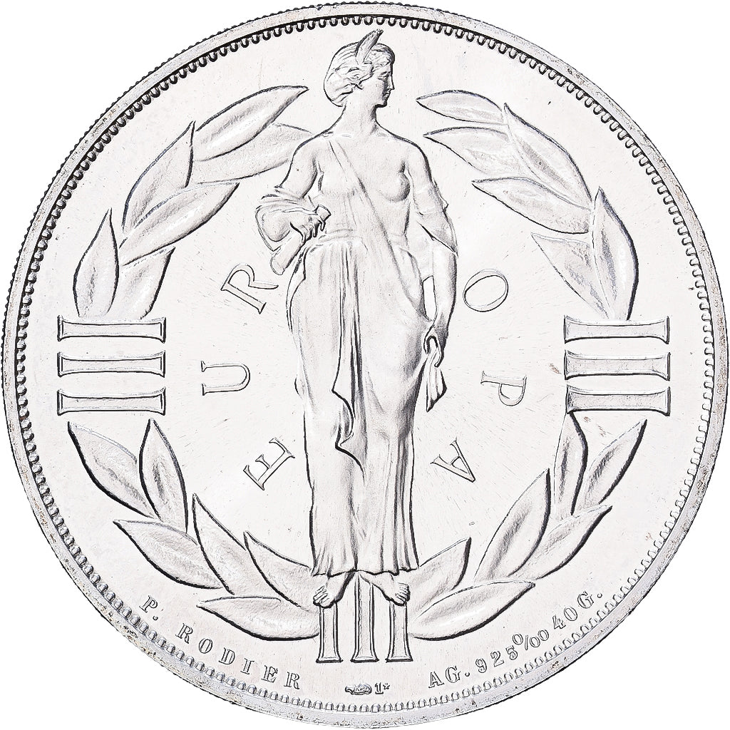 France, Medal, Ecu Europa, Marianne, 1979, Silver, Rodier, MS(65-70)