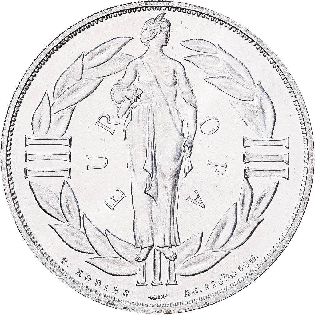 France, Medal, Ecu Europa, Marianne, 1979, Silver, Rodier, MS(65-70)