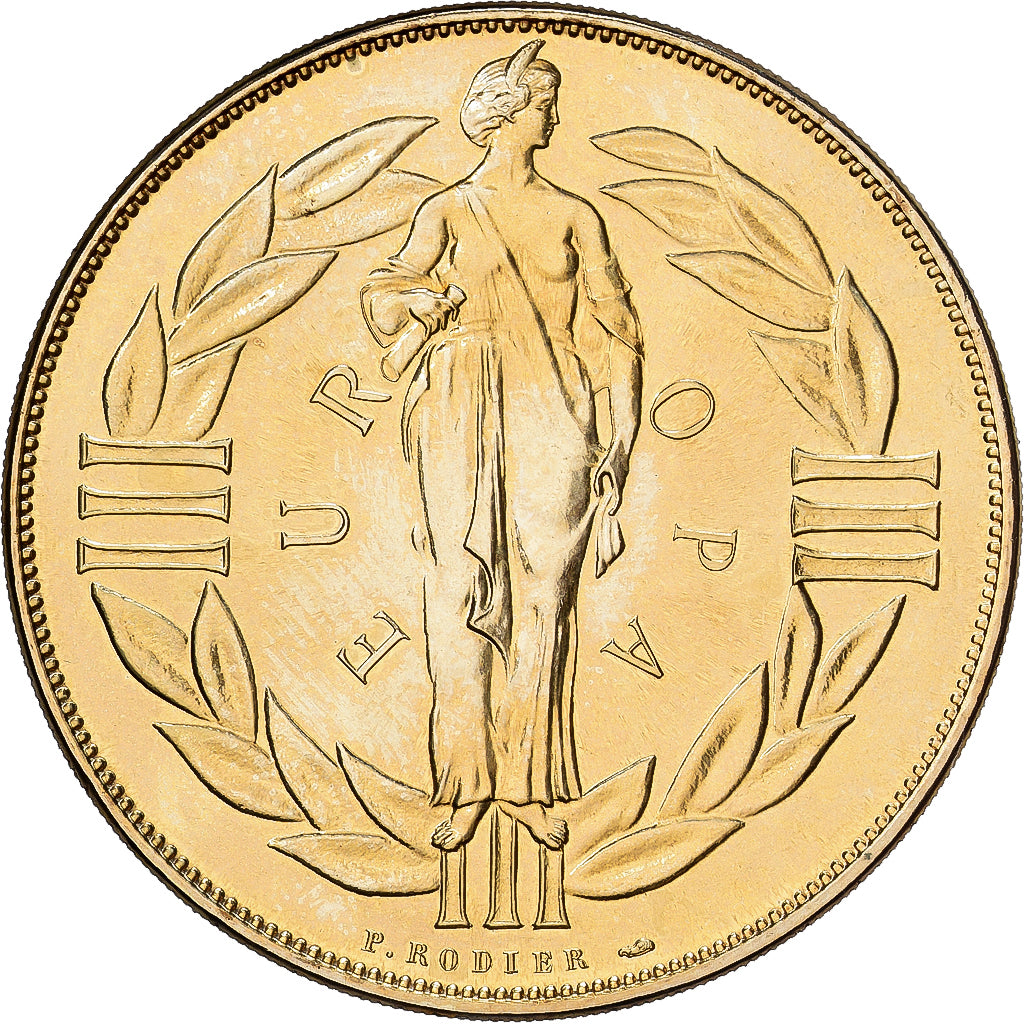 Frankreich, Medaille, Ecu Europa, 1979, Gilt Bronze, Rodier, UNZ+