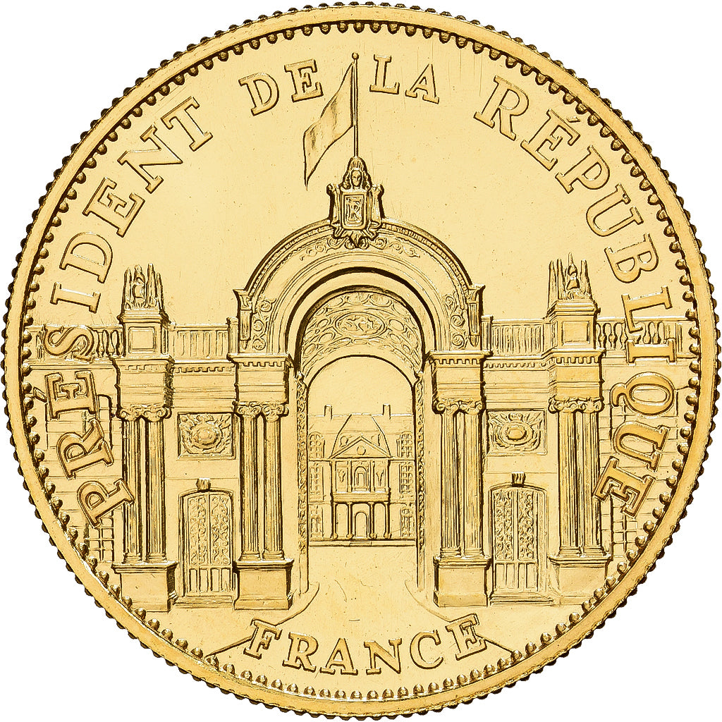 Frankreich, Medaille, François Mitterrand, 1981, Gold, Thiébaud, STGL