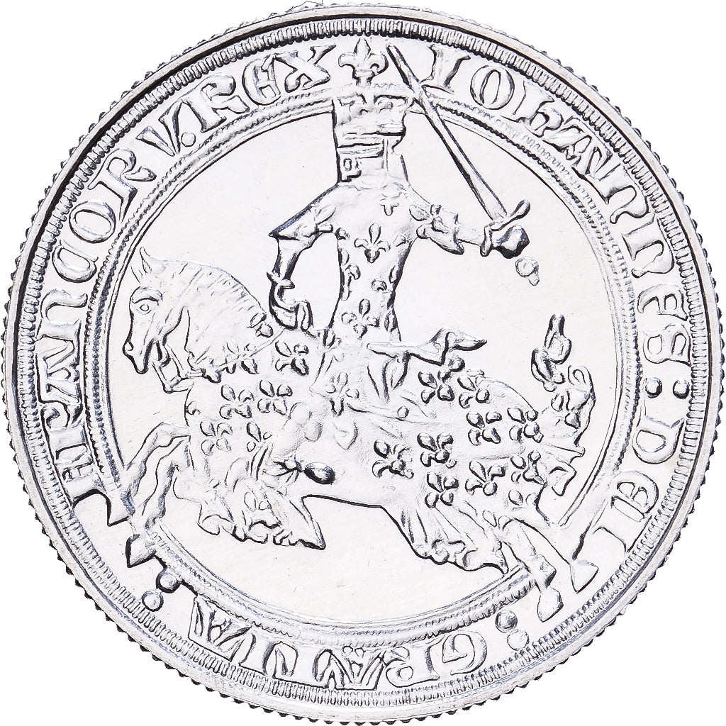 France, Medal, Franc à Cheval, Jean II Le Bon, 1981, Silver, Rousseau