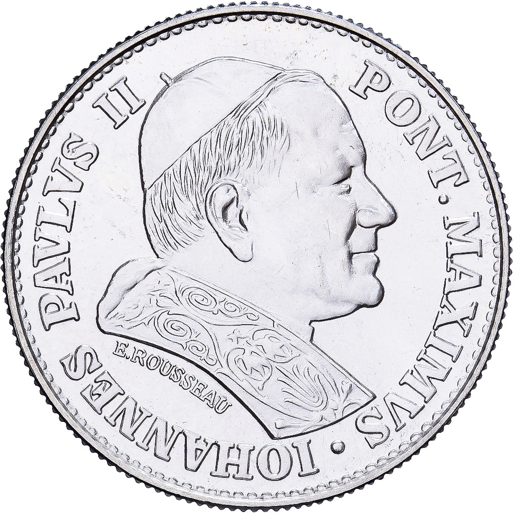France, Medal, Jean-Paul II, Paris-Lisieux, 1980, Monnaie de Paris, Silver