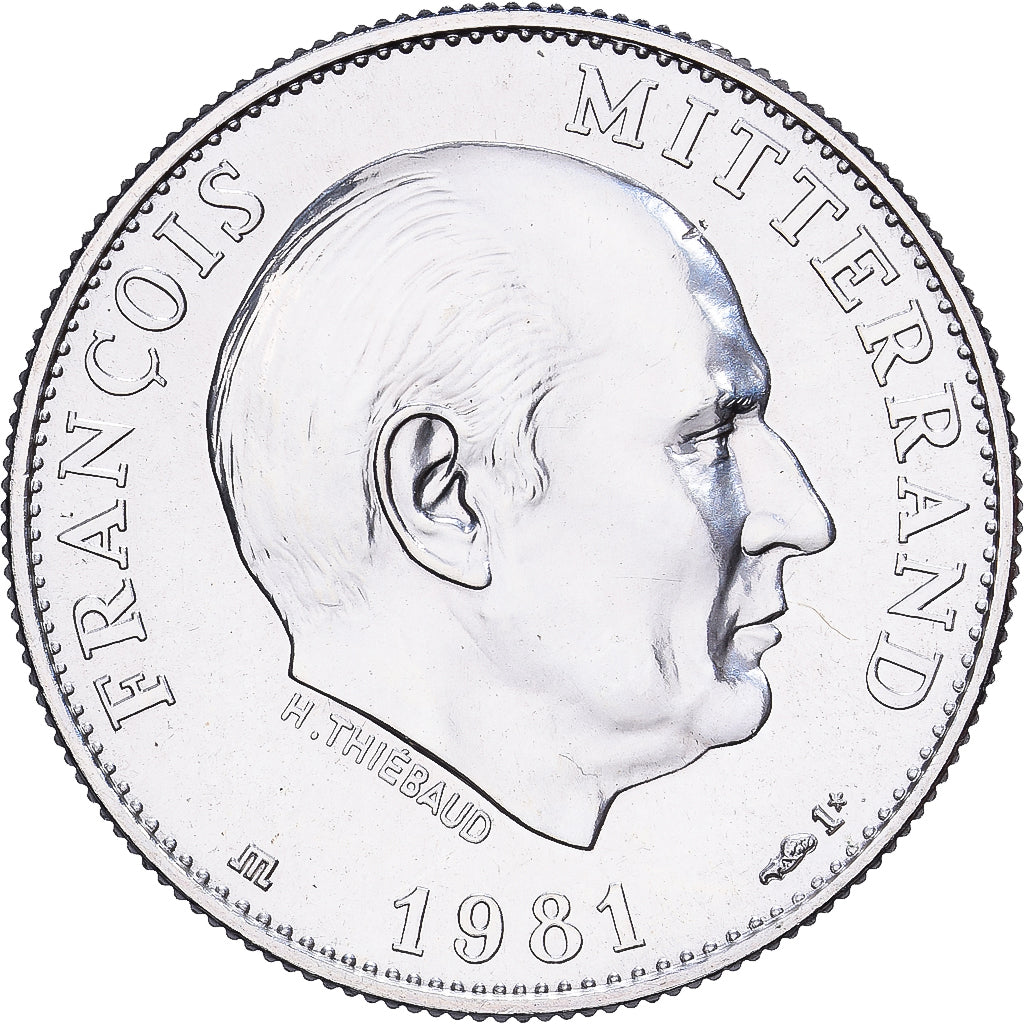 France, Medal, François Mitterrand, Président de la République, 1981, Silver