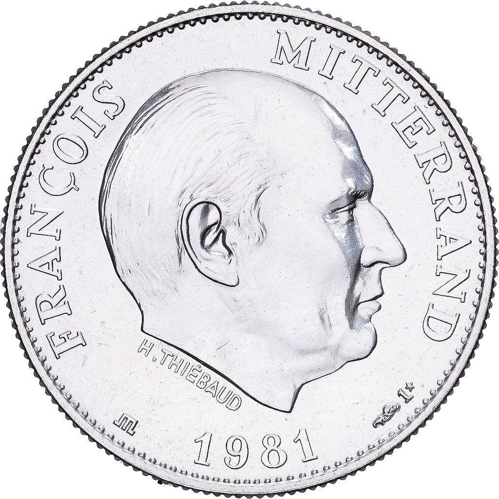 France, Medal, François Mitterrand, Président de la République, 1981, Silver