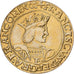 Francja, medal, Reproduction Teston de François Ier, Pokryte Miedź- Nikiel
