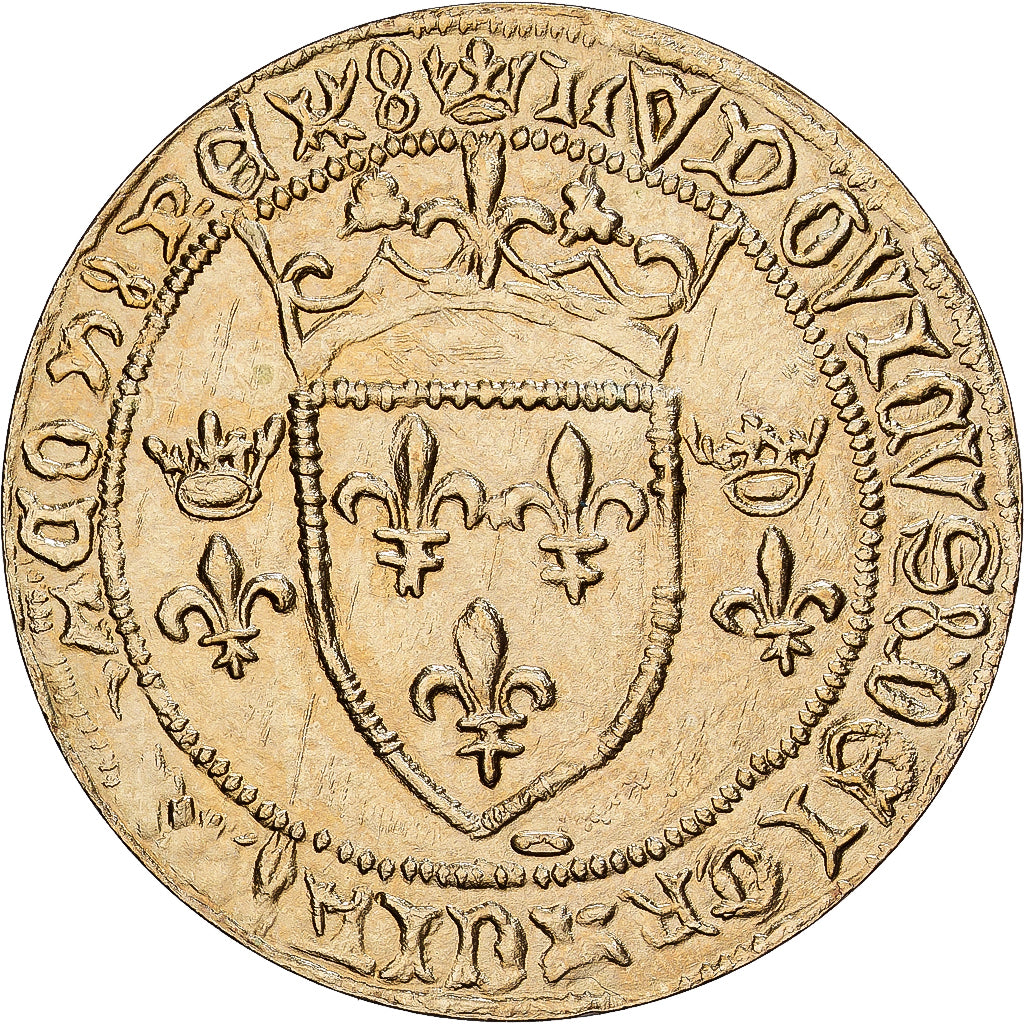 Frankreich, Medaille, Reproduction Ecu à la Couronne de Louis XI, Copper-Nickel
