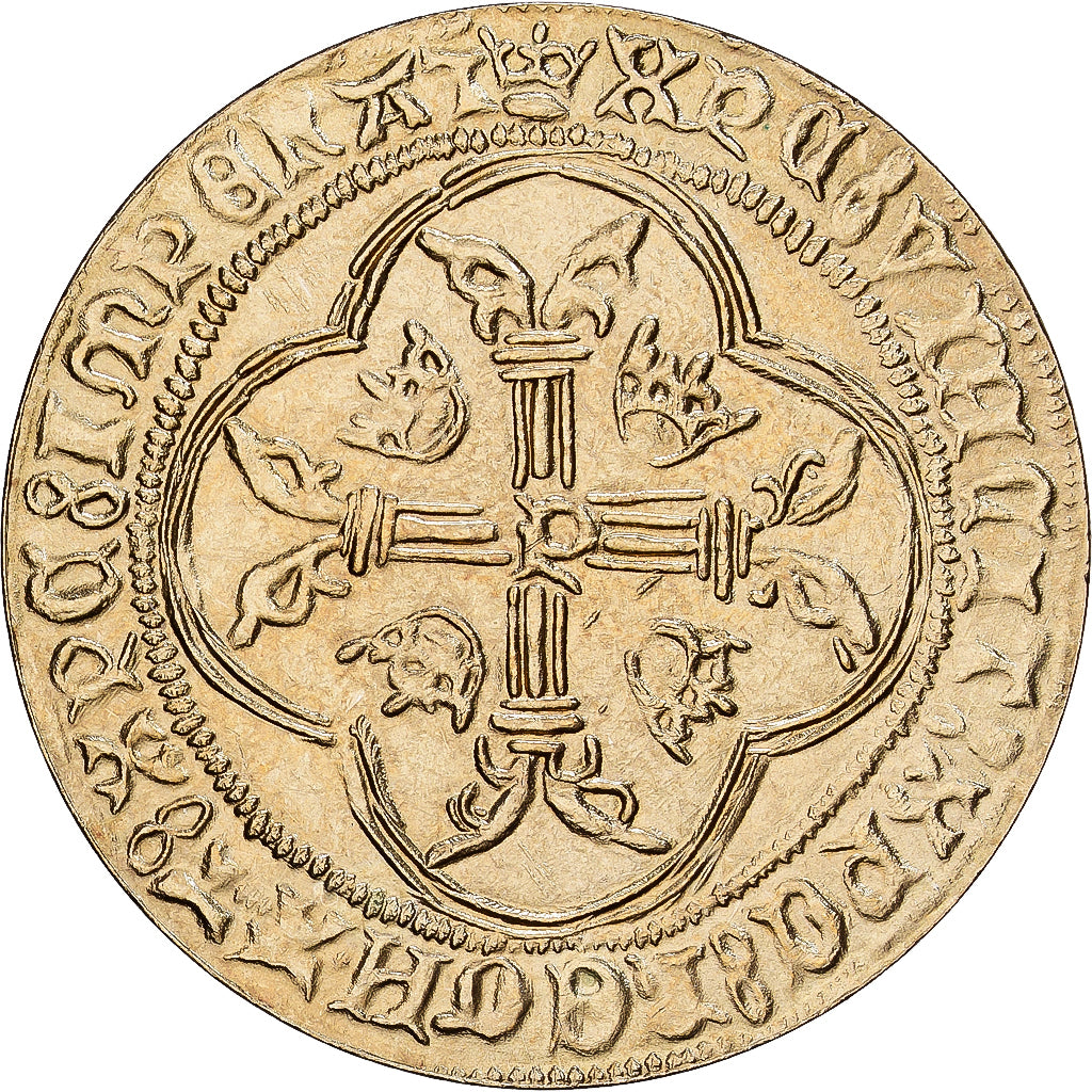 Frankreich, Medaille, Reproduction Ecu à la Couronne de Louis XI, Copper-Nickel