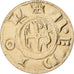 France, Medal, Reproduction, Denier de Charlemagne, Copper-Nickel Gilt, MDP