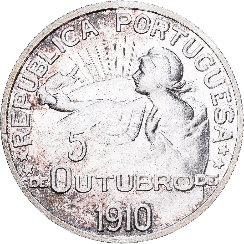 Portugal, Medal, Reproduction Escudo, 1910, Silver, MS(63)
