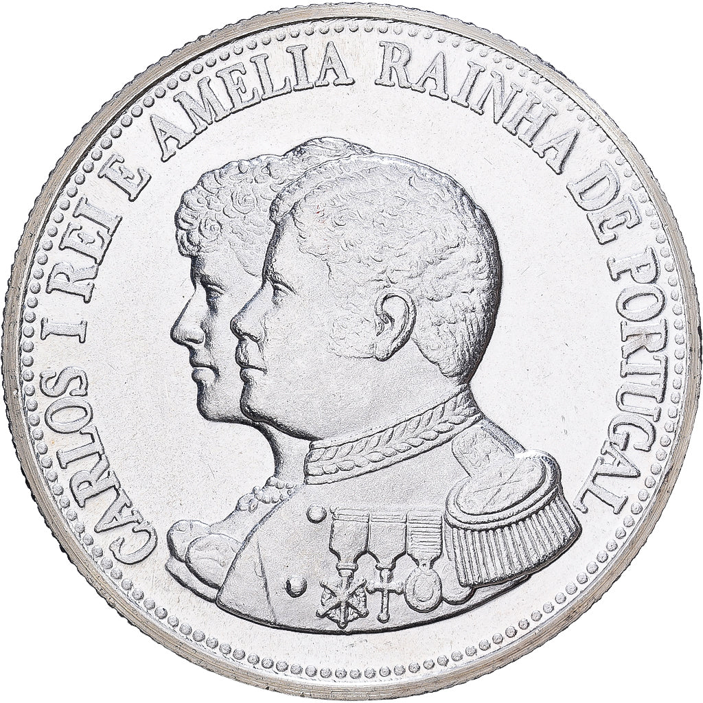 Portogallo, medaglia, Reproduction 1000 Reis, Argento, SPL