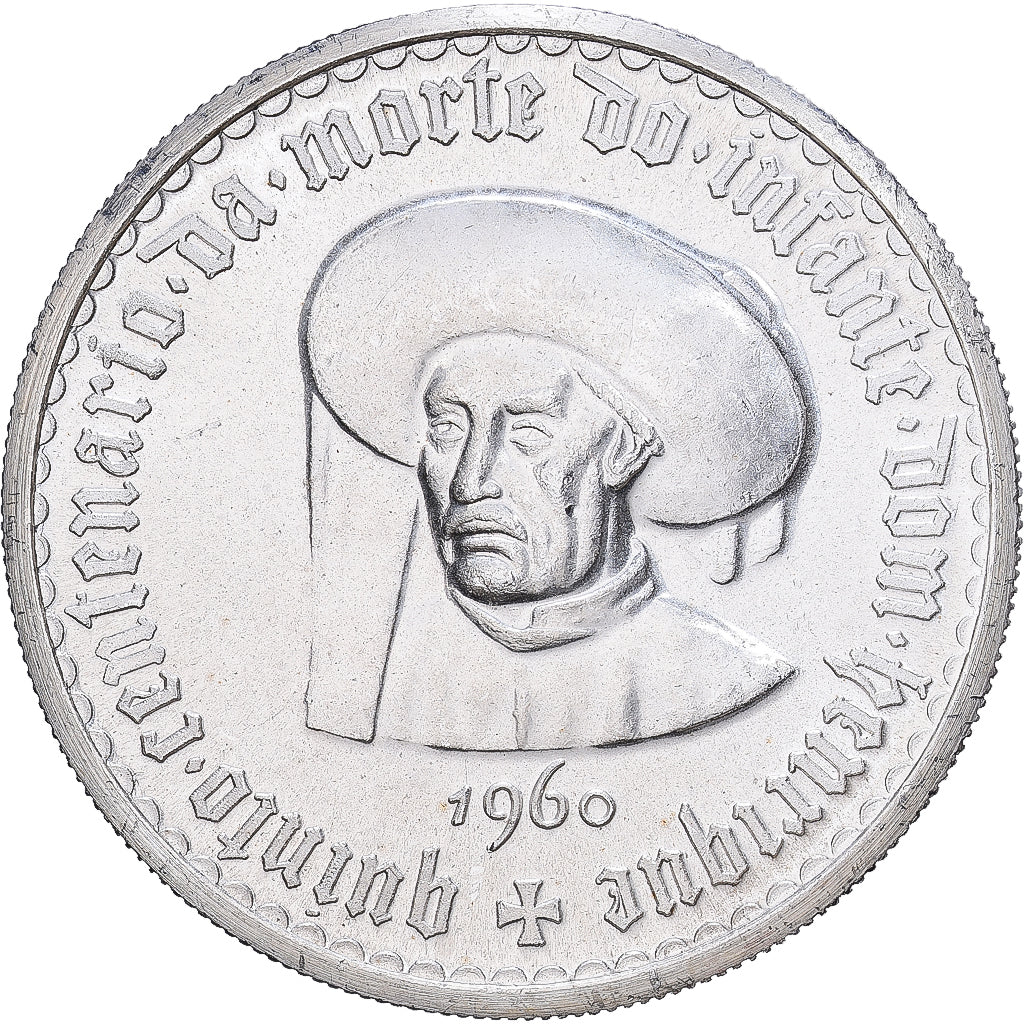 Portugal, Medal, Reproduction 20 Escudos, 1960, Silver, MS(63)