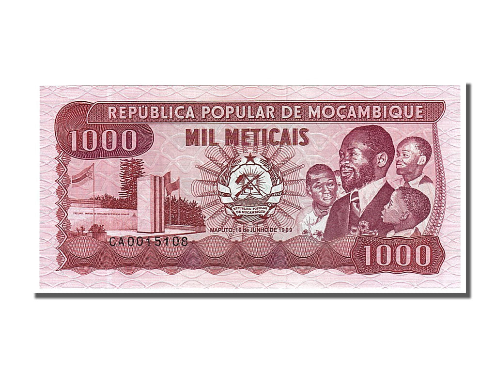 Banknote, Mozambique, 500 Meticais, 1989, 1989-06-16, UNC(65-70)