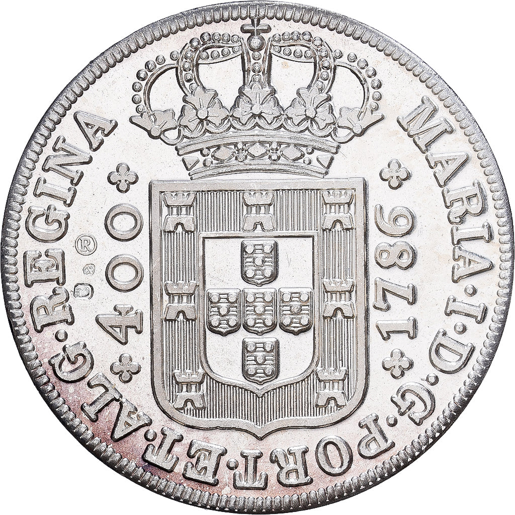 Portugal, medalla, Reproduction 400 Reis, Plata, SC