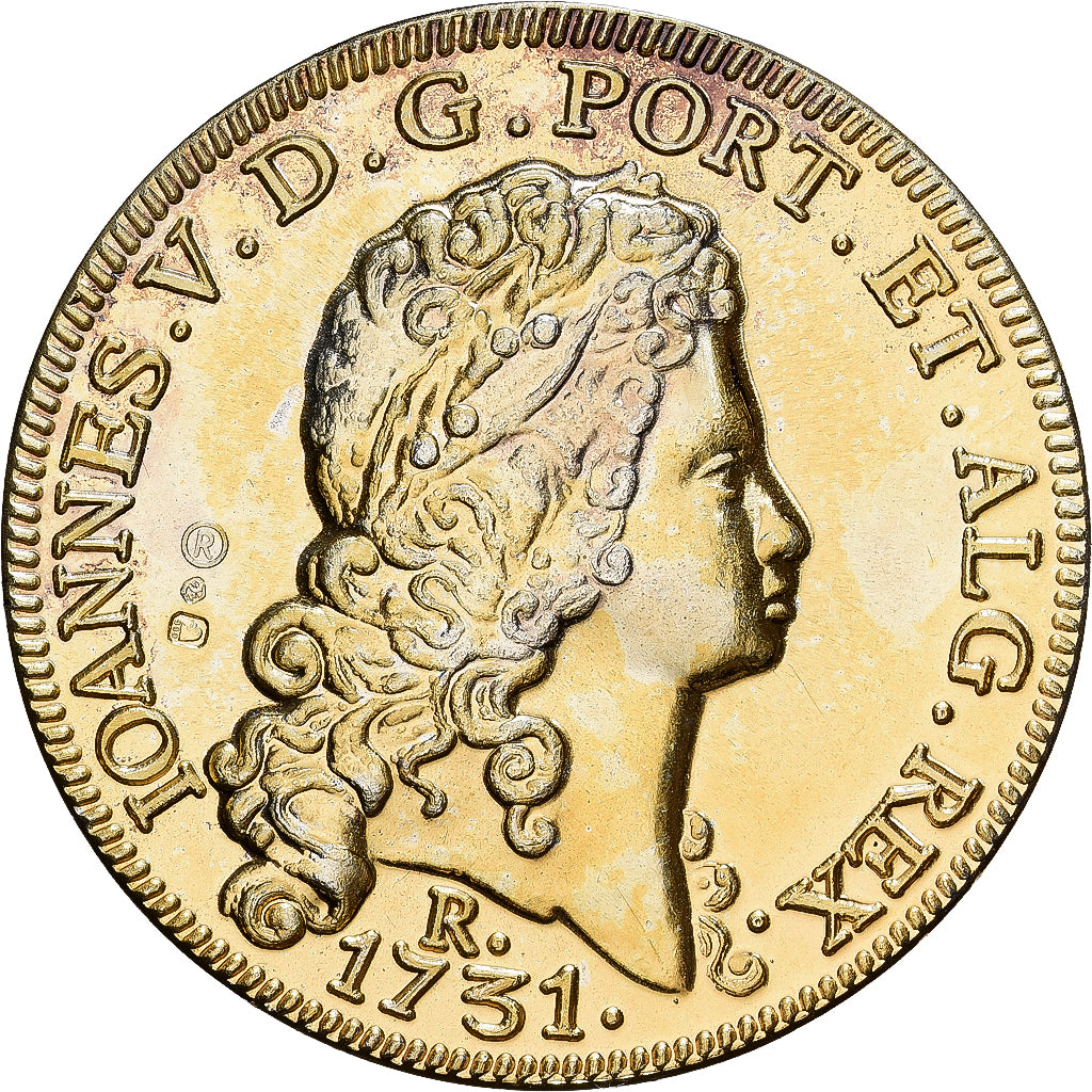 Portugal, Medal, Reproduction Dobra Jean V, Vermeil, MS(63)