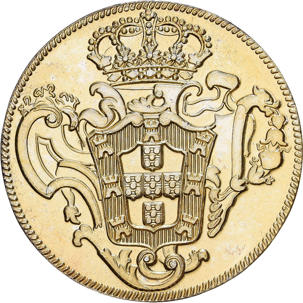 Portugal, medalha, Reproduction 6400 Reis, José I, Vermeil, MS(63)