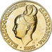 Portugal, medalla, Reproduction Peça, 7500 Reis, Maria II, Oro vermeil, SC
