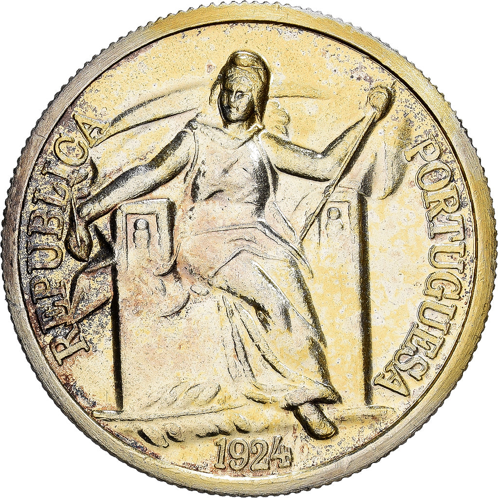 Portugal, Medal, Reproduction Escudo, 1924, Vermeil, MS(63)