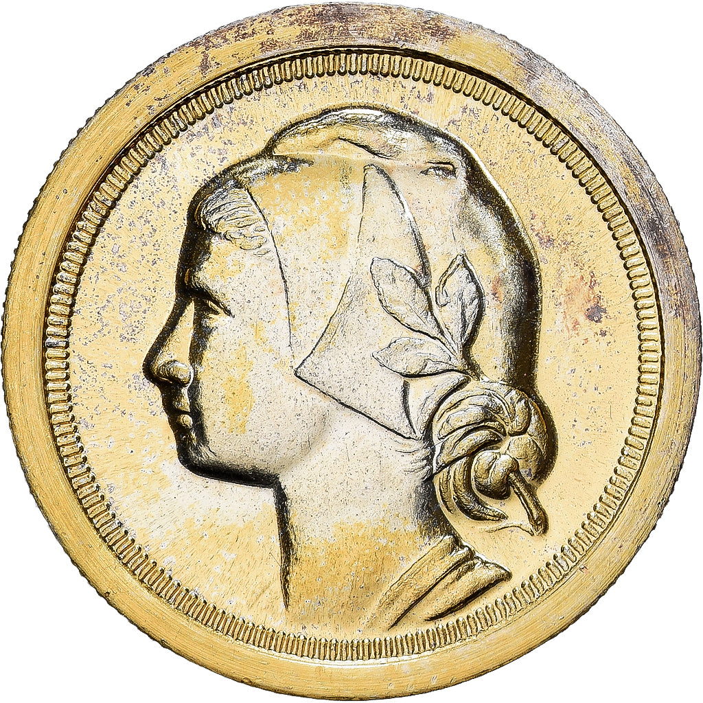 Portugal, Médaille, Reproduction 20 Centavos, Vermeil, SPL