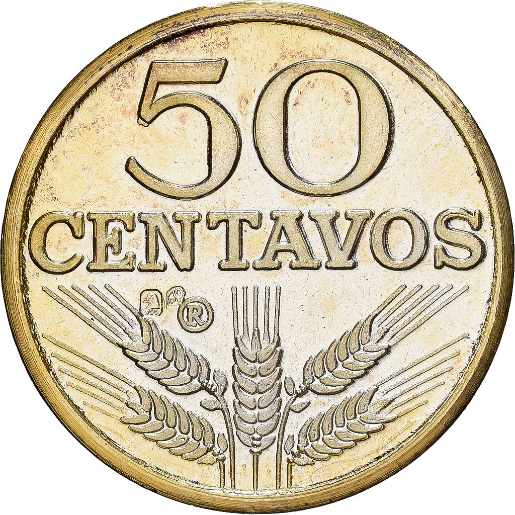 Portugal, Médaille, Reproduction 50 Centavos, Vermeil, SPL