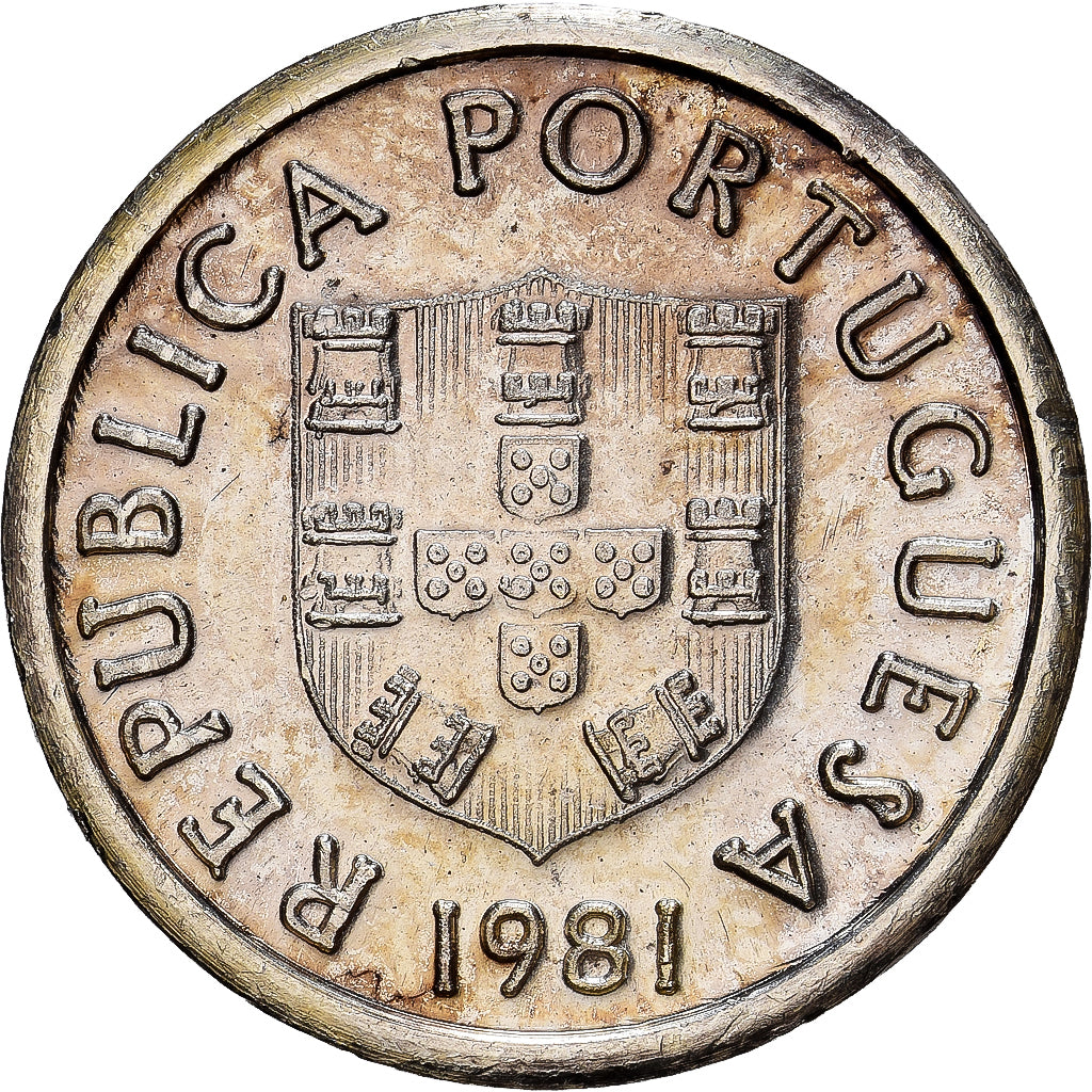 Portugal, medal, Reproduction Escudo, 1981, Vermeil, MS(63)