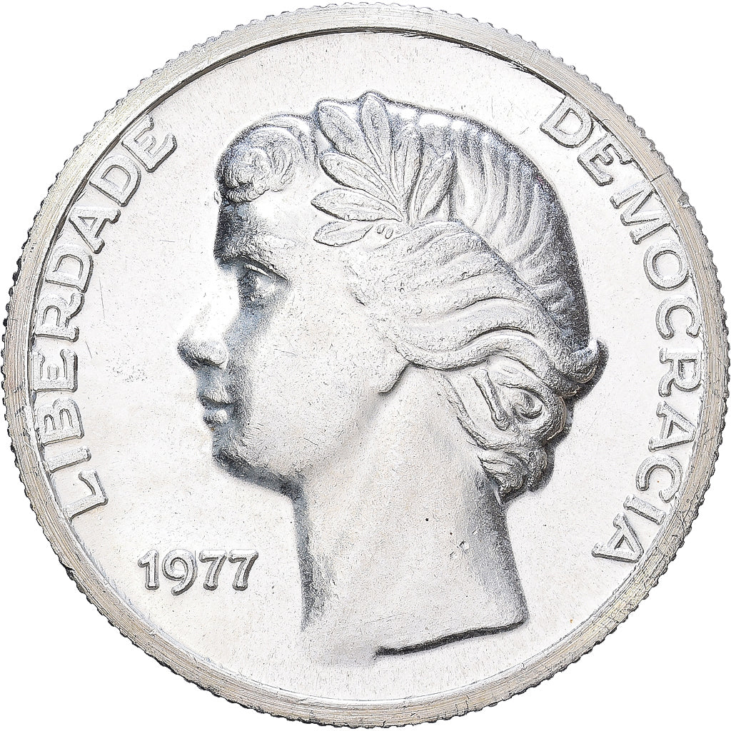 Portugal, medal, Reproduction 25 Escudos, 1977, Srebro, MS(63)