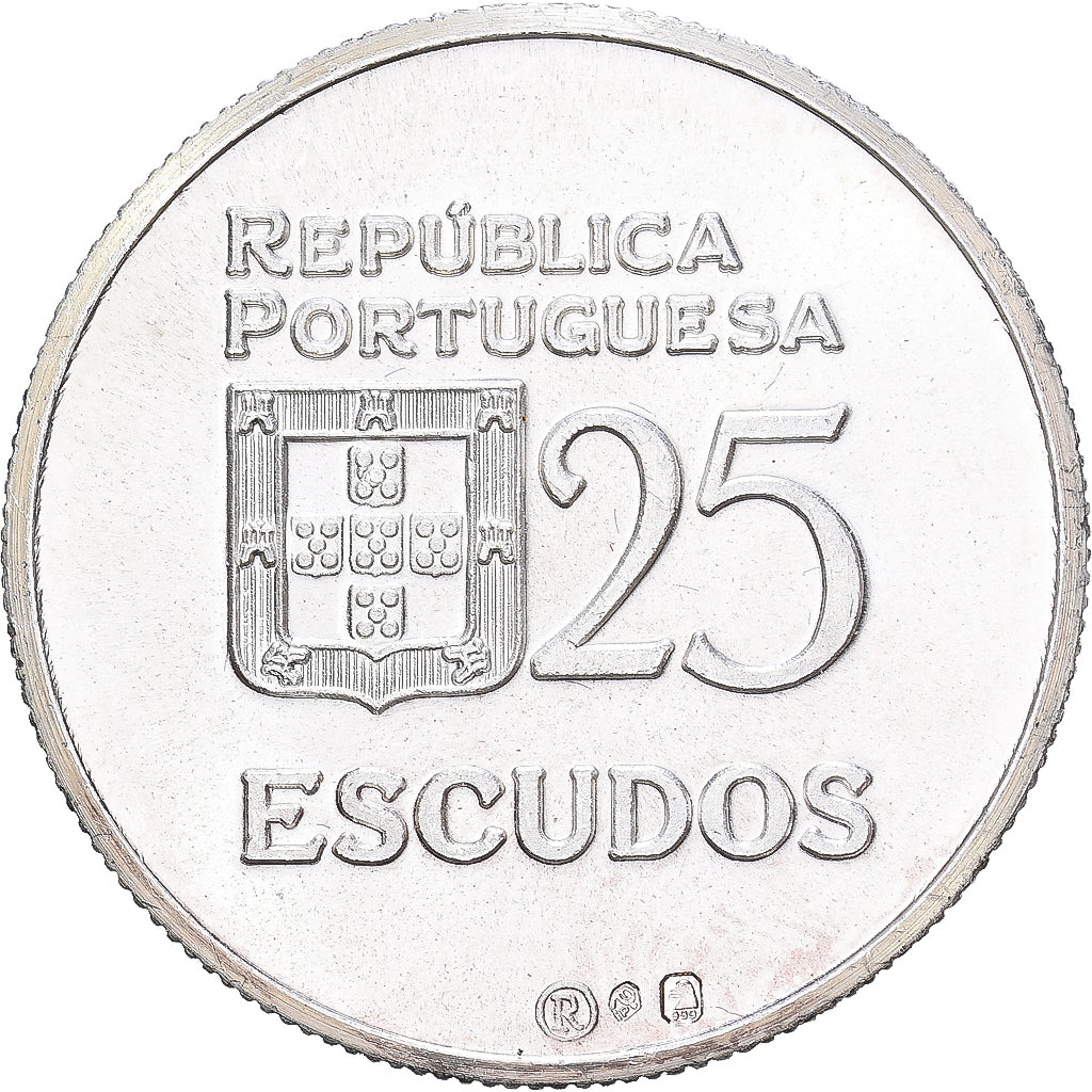 Portugal, medal, Reproduction 25 Escudos, 1977, Srebro, MS(63)