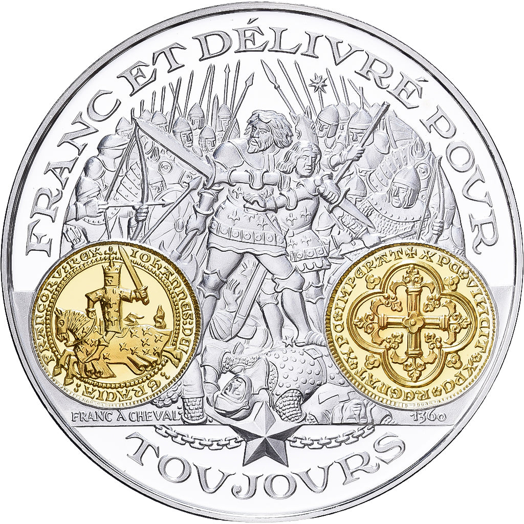 France, Médaille, Histoire Monétaire, Franc à Cheval, Argent, FDC