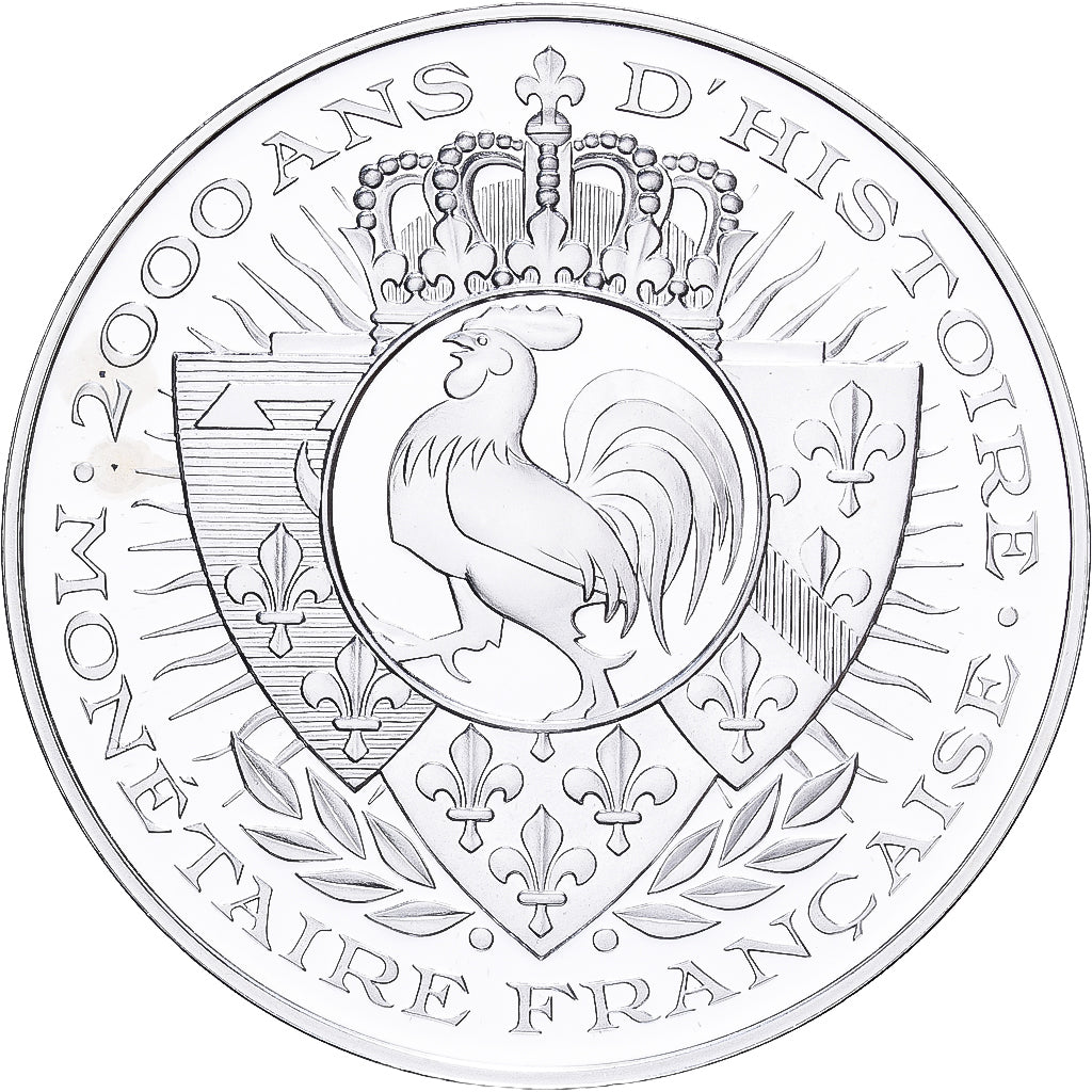 France, Médaille, Histoire Monétaire, 20 Francs Coq, Argent, FDC