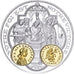 Francja, medal, Histoire Monétaire, Trémissis, Clotaire, Srebro, MS(65-70)