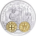 Francja, medal, Histoire Monétaire, Denier Tournois, Srebro, MS(65-70)