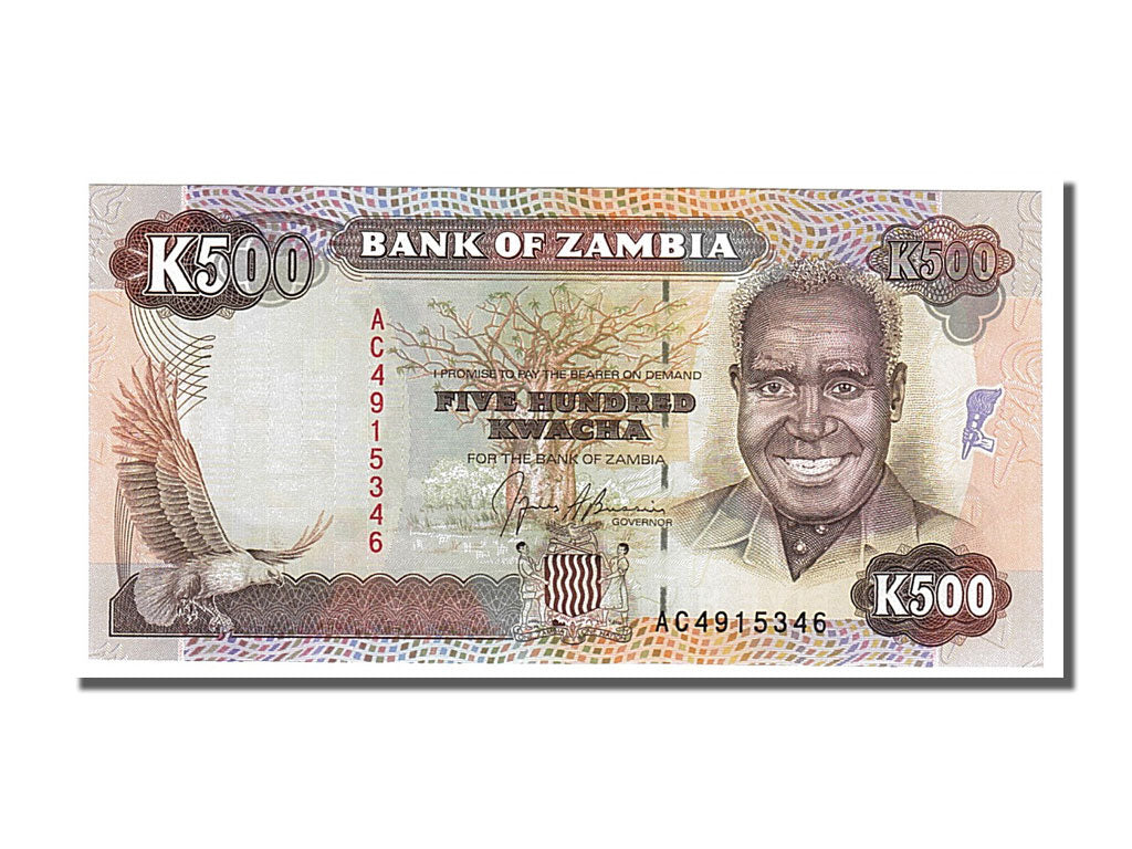 Banknote, Zambia, 500 Kwacha, 1991, UNC(65-70)